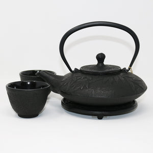 Bamboo Leaf 18oz Cast Iron Tea Set