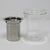 Double Wall Glass Infuser Mug w/Stainless Steel Strainer 10oz.