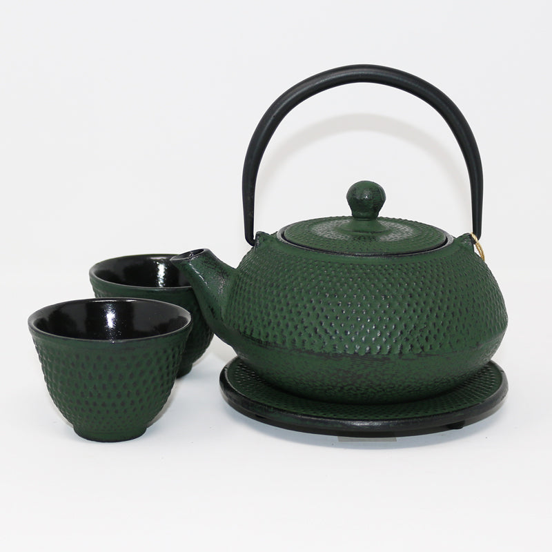 Hobnail 15oz Cast Iron Tea Set