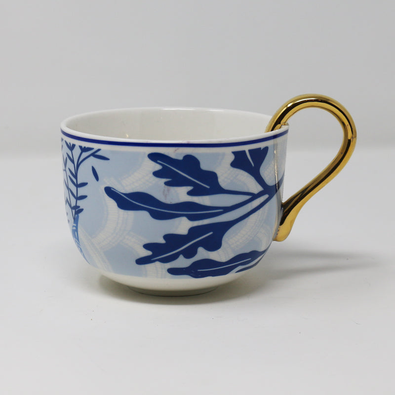 Blue Leaf 12oz. Japanese Mug