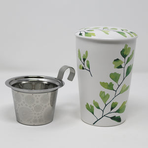 Ginkgo Tall 12oz Infuser Mug