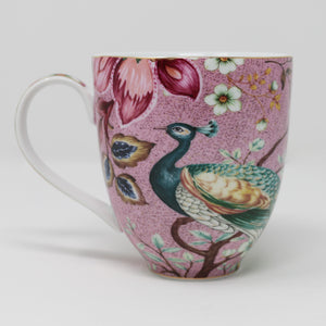 Pink Peacock Mug